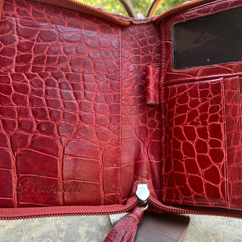 Ravianni Ladies Handbag & Matching Wallet & portfolio - all genuine leather - Picture 9 of 14